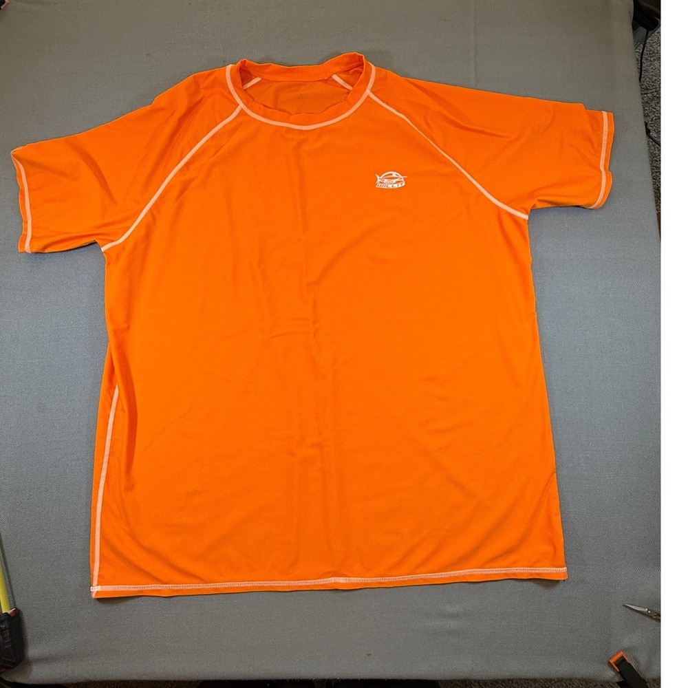 Willit Mens 3XL Performance Fishing Shirts Lot of 3 Blue Orange Grey UPF Tee